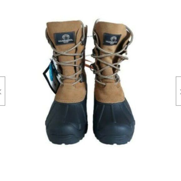 Weatherproof Waterproof Shell Mens Boots Size 8M Faux Fur Gorge 625-2010 - Picture 3 of 9